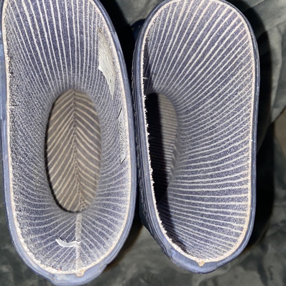 Joules Junior Roll Up Wellies Girls Navy Gold Stars Rain Boots - Picture 6 of 6